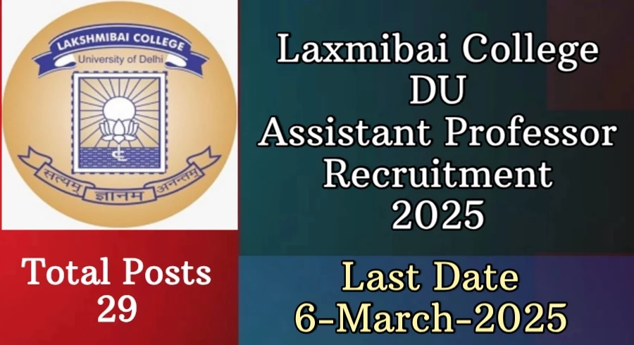 Laxmibai College DU Recruitment 2025